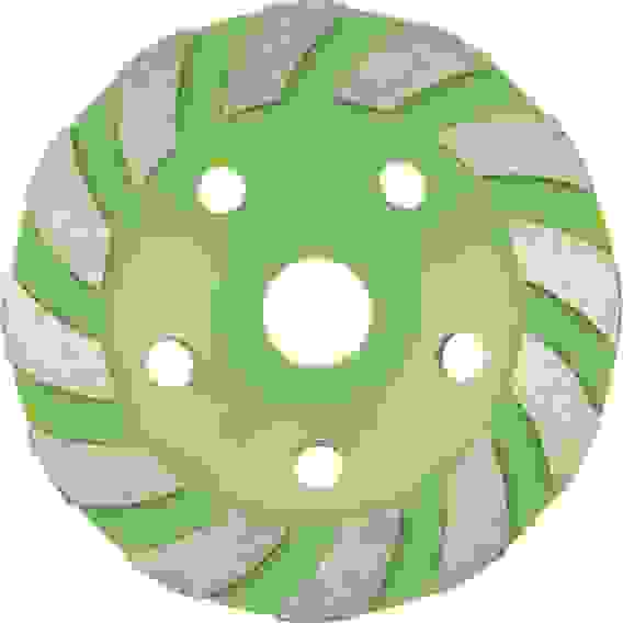 Чашка алмазная зачистная 125мм, Турбо-сегментная// Сибртех