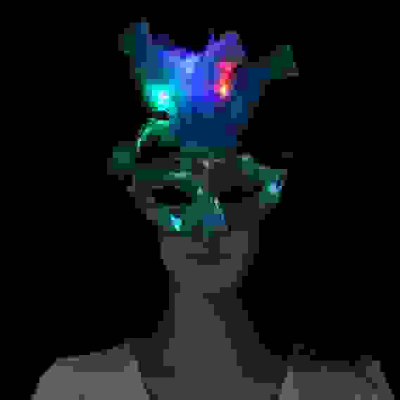 Маска карнавальная LED, 23х15 см, арт.12-04 СНОУ БУМ