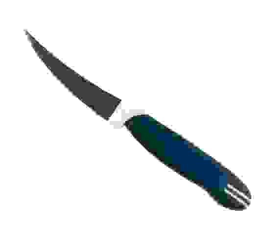 Нож кухонный 7,5см с пласт. ручкой с зубчиками