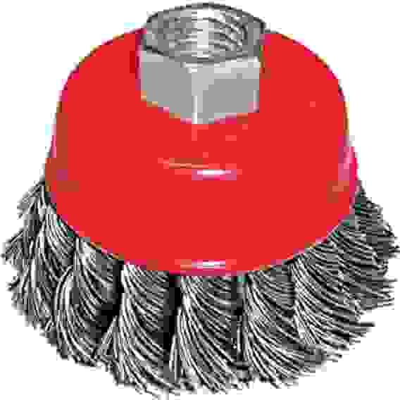 Щетка для УШМ 100 мм витая, гайка М14 чашка