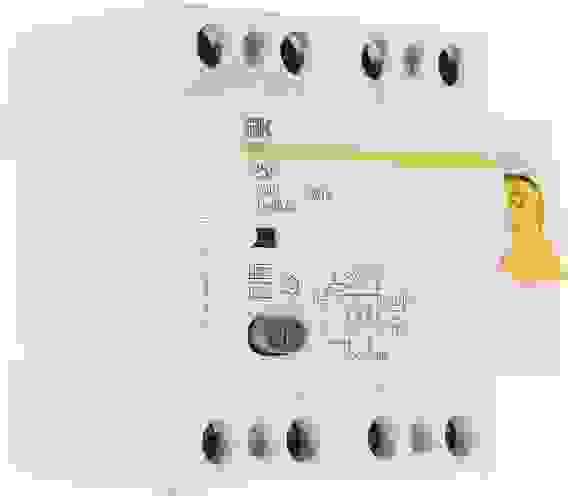 Выключатель дифф тока (УЗО) 4п 25А 30мА ВД1-63 АС Электромех 9532863