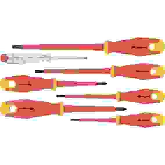 Набор отверток диэл.2х-комп.рукоятка,до 1000В,тестер, CrV (7шт)/ СИБРТЕХ