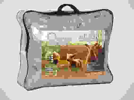 Одеяло Овечья шерсть 400 гр. 140*205 Тик (100% хлопок, в сумке ПВХ)