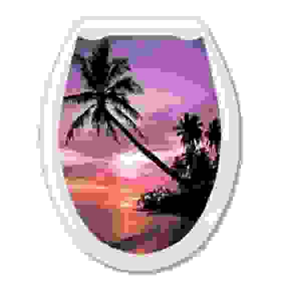 Сиденье д/унитаза (жесткое) ОКЕАН &quot;Закат&quot; 1/10