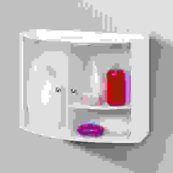 Полка - шкафчик Прима Нова наст (аптечка) натур прозВ-11 1/4