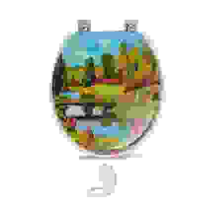 Крышка для унитаза мягкая &quot;VANNA LUX&quot;фотопринт 1/17