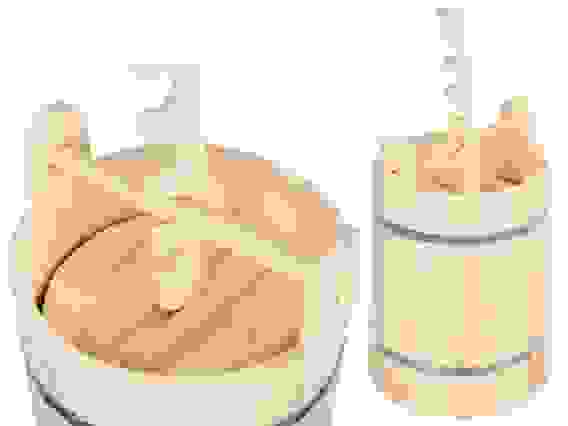 Акция! Кадка для воды и заготовки солений 10 л. с замком и гнётом, липа, \"Банные штучки\" /1