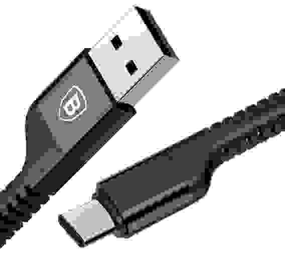 Кабель USB Lightning 1M 2A Anti-break Baseus черный (гарантия 2 недели)