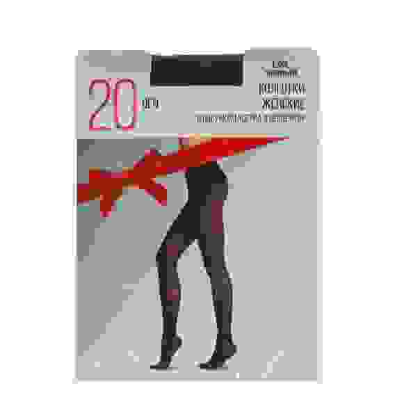 Акция! Колготки капроновые 20DEN с рисунком сетка и сердечки, 85% полиамид,15%эластан, р-р S/M, L/XL