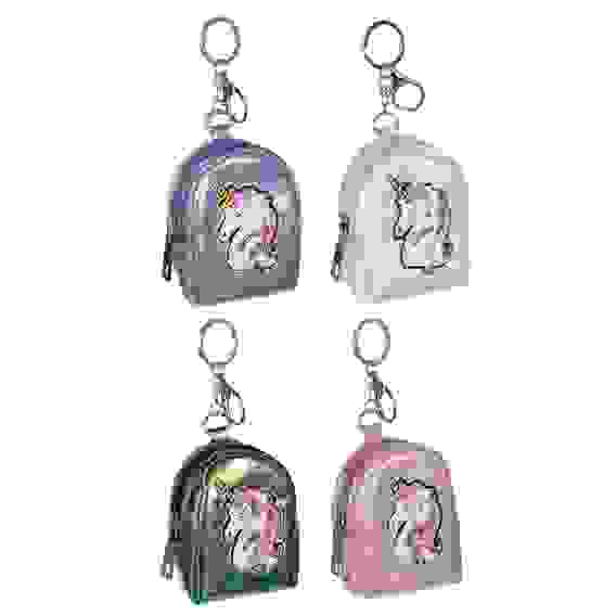 Рюкзачок для мелочи, полиэстер, сплав, 9х6,5х4см, 4 цвета, СМЛ18-3 PAVO