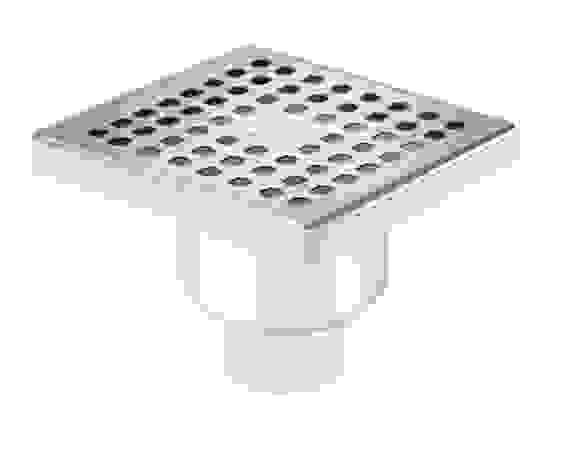 Трап сантехнический нерж. 10*10, нижний, D50