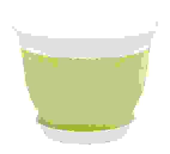 Горшок цв.&quot;Меланж&quot; 1,2л (зеленый) (уп.24)