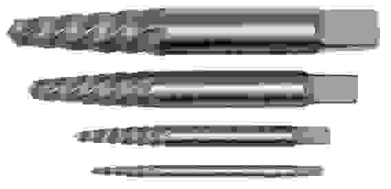 Набор экстракторов Профи, быстрорежущая HSS сталь, 4шт