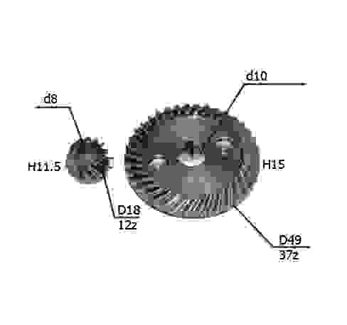 Шестерни конические (редукторная пара) (СС71)
