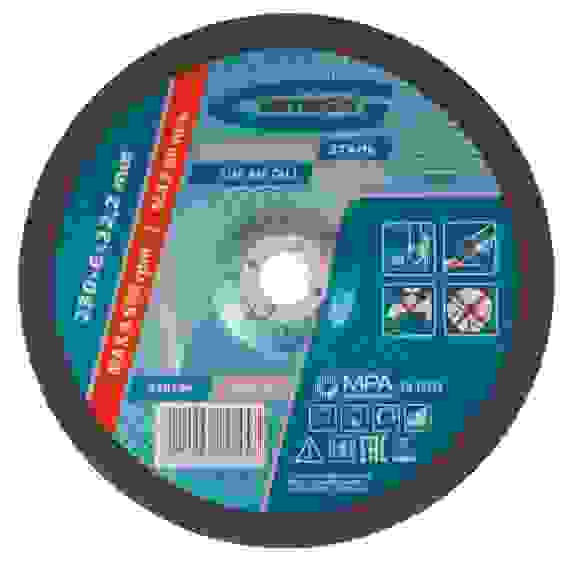 Круг шлифовальный по металлу, 230 х 6,0 х 22,2 мм, WA24TBF// Gross