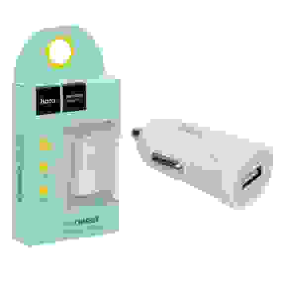 Переходник АЗУ на USB 1.5A Z2 HOCO белый (гарантия 2 недели)