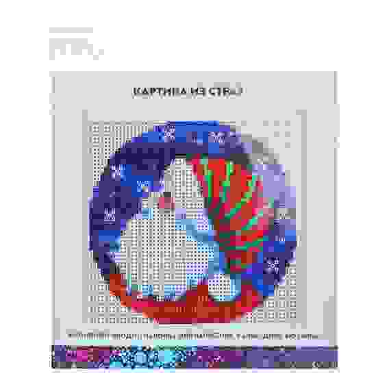 Картина из страз, 25х25см, полотно, стекло, стик, &quot;Зимнее настроение&quot;, 5 дизайнов