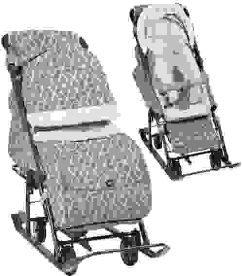 Коляска комбинированная &quot;Ника детям 7-1Б (НД7-1Б/5 с ромбиками серый)