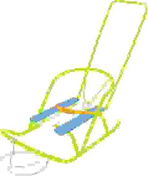 Санки кукольные с толкателем (СКУ2/Л лимонный)