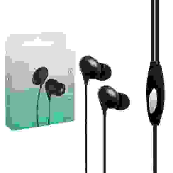 Наушники S10 с микрофоном черный ISA (гарантия 2 недели)