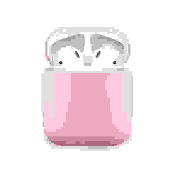 Силиконовый кейс подходит для AirPods розовый ISA (гарантия 2 недели)