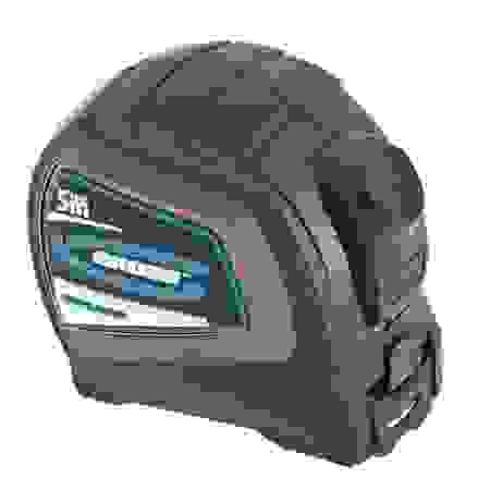 Рулетка Doppelhaken 5мх25мм одностороний зацеп, нейлон, двуст. шкала автоматич // Gross