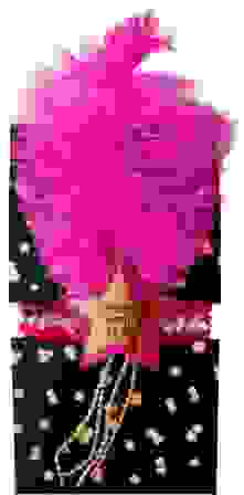 Повязка с пером, размер: 30х20 см. (Цвет: розовый.)