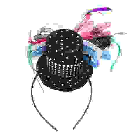 Ободок с черной шляпкой 25х14 арт. ТМ141023