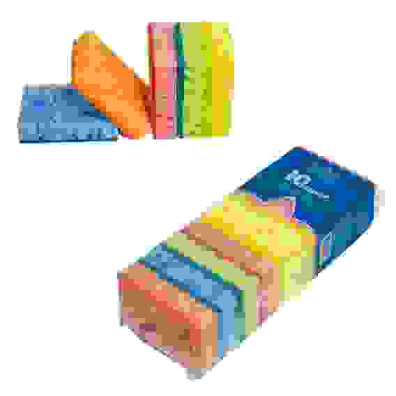 Губка бытовая с чистящим слоем 10шт &quot;Супер&quot; ( 30шт )