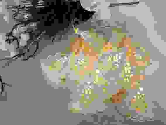 Гирлянда "Елочки" металл, 10 ламп, дл.2м.