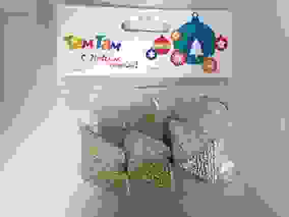 Набор ел.укр "Ромбы" 3шт. Коллекция "Сказочный блеск", размер: 3х3х6 см. (цвет: золото, 7851GL)