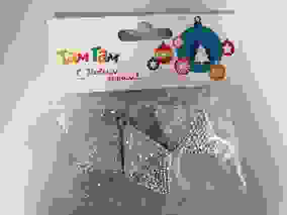 Набор елочных украшений &quot;Ромбы&quot; 3шт. &quot;Сказочный блеск&quot;, размер: 3х3х6 см. (цвет: серебро, 7851GL)