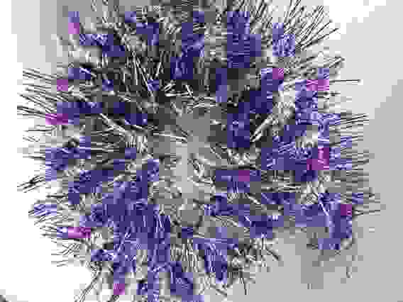 Мишура с длинным ворсом \"Вираж\". Размер: d 9х180 см. (Цвет: фиолетовый., MY-001/1)