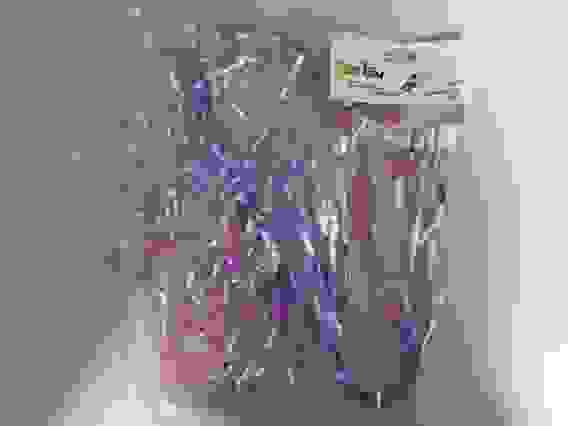 Дождь \"Перламутр\". Размер: ширина 9 см, длина 140 см. (Цвет: сиреневый., MY-183C)