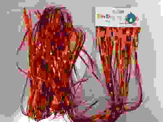 Дождь &quot;Блестящий&quot;. Размер: ширина 9 см, длина 150 см. (Цвет: красный., MY-182X-150/1)