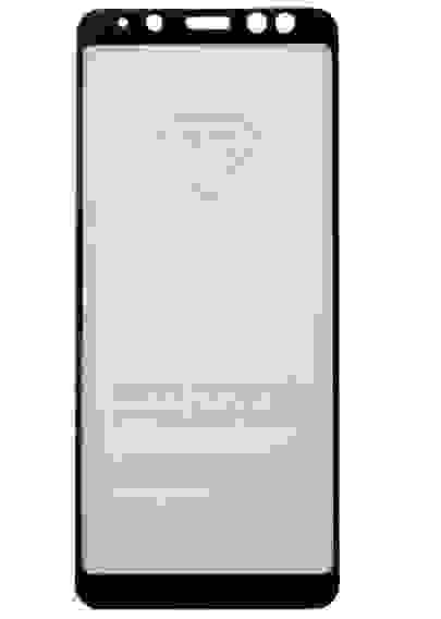 Защитное стекло Samsung A8 (2018) с рамкой 9H Full Glue без упаковки
