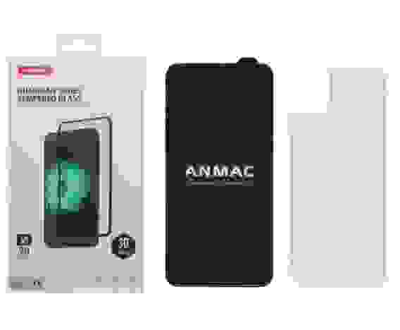 Защитное стекло совместимо с iPhone 11 + пленка назад 3D ANMAC черный