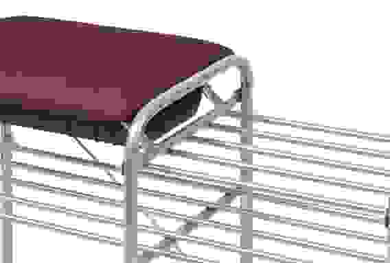 Этажерка "Люкс 5" (ЭТЛ5/6 серый-сиреневый)