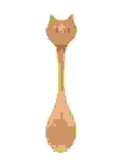 Ложка детская бамбук 145*33мм [КОШЕЧКА]