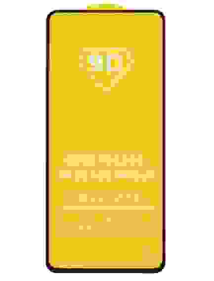 Защитное стекло Samsung A90 с рамкой 9H Full Glue без упаковки