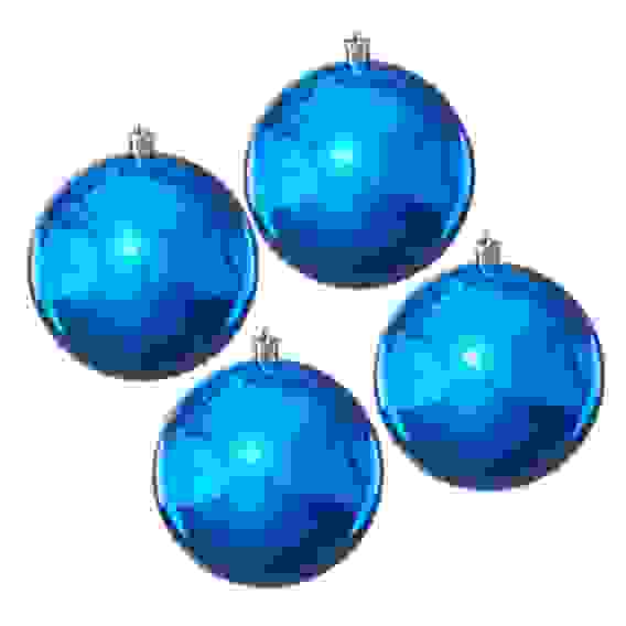 Шары Сноу Бум пластик 100мм 4шт в пакете,синий