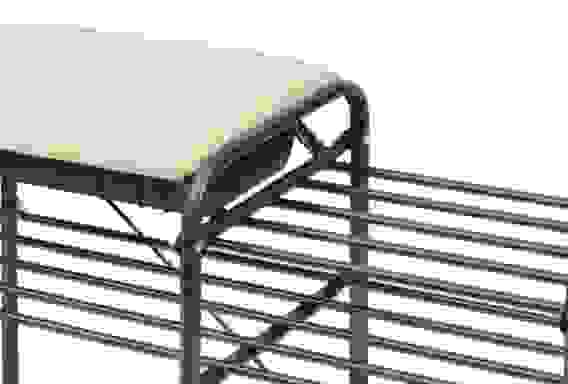 Этажерка &quot;Люкс 5&quot; (ЭТЛ5/2 черный-слоновая кость)