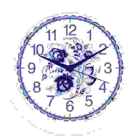 Часы настенные кварцевые ENERGY модель ЕС-102 гжель