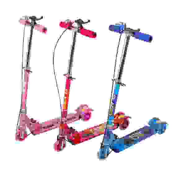 Акция!Самокат 3х колесный, алюминий, РU колеса, тормозная система, звонок, 50кг SILAPRO