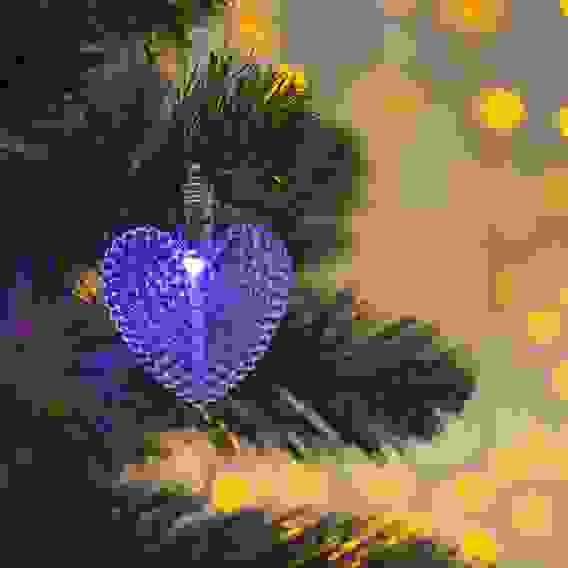 Подвеска световая &quot;Сердечко&quot; (батарейки в комплекте) 7 см, МИКС, 1 LED, RGB 704850