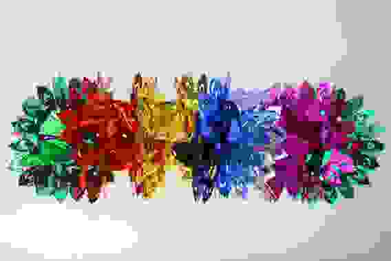 Гирлянда-растяжка \"Листочки\". Размер: 24х24х200 см. (MYH-324)