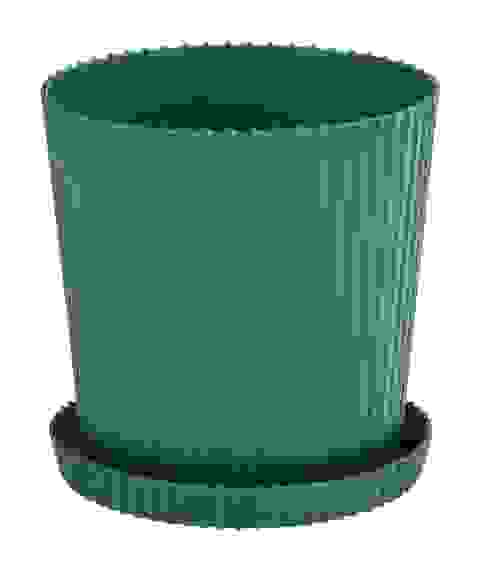 Горшок цв."Триумф" 2,5л (темно-зеленый) (уп.18)