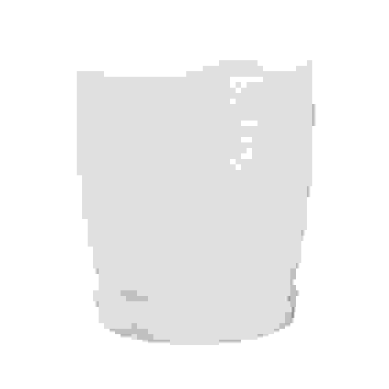 Горшок цв.\"Бочонок\" 0,8л (белый) (уп.20)