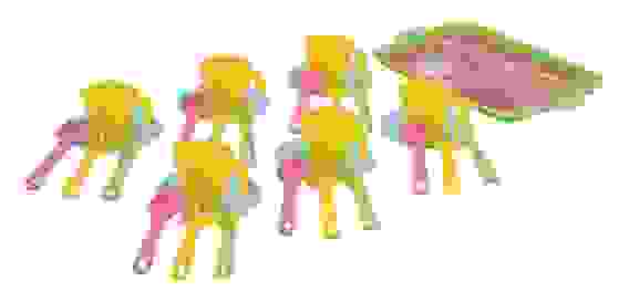 Набор игруш. посуды "Хозяйка" чайный 6 персон