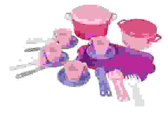 Набор игруш. посуды &quot;Хозяйка&quot; 4 персоны